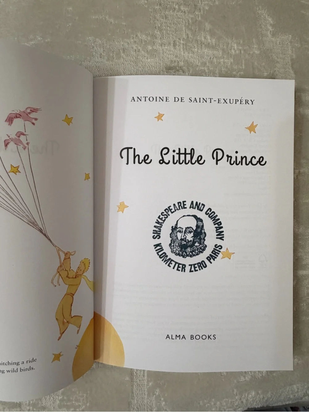 The Little Prince Paperback - EXCLUSIVE Shakespeare and Company stamp